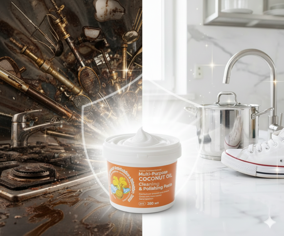 Multi-Purpose Coconut Oil Cleaning & Polishing Paste — NA